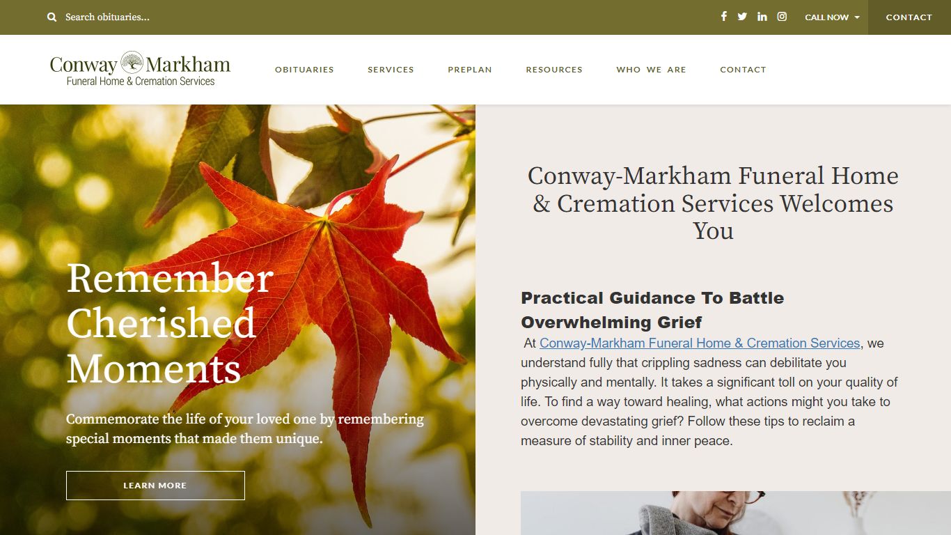 Conway-Markham Funeral Home | New Hampton, IA Funeral Home & Cremation
