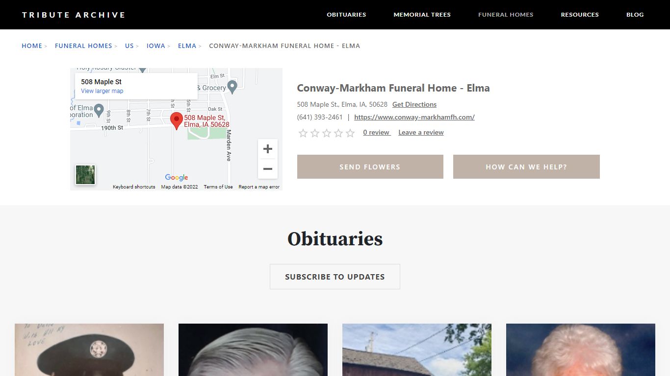 Conway-Markham Funeral Home - Elma - Tribute Archive